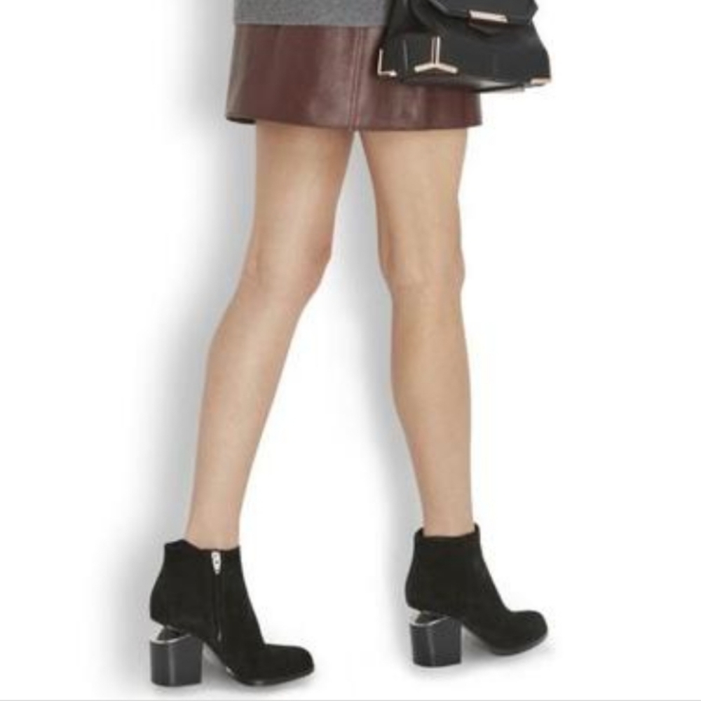 Alexander Wang Gabi cut out black suede bootie boots size 36